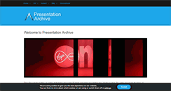 Desktop Screenshot of presentationarchive.com