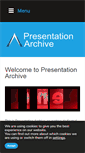 Mobile Screenshot of presentationarchive.com